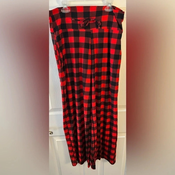 New! Soft Pajama Lounge Pants Red and Black Buffalo Plaid Size Extra Lar… - Picture 2 of 5